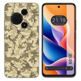 Funda Silicona para TCL 60 SE diseño Sand Camuflaje Dibujos