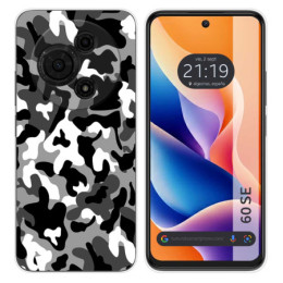 Funda Silicona para TCL 60 SE diseño Snow Camuflaje Dibujos