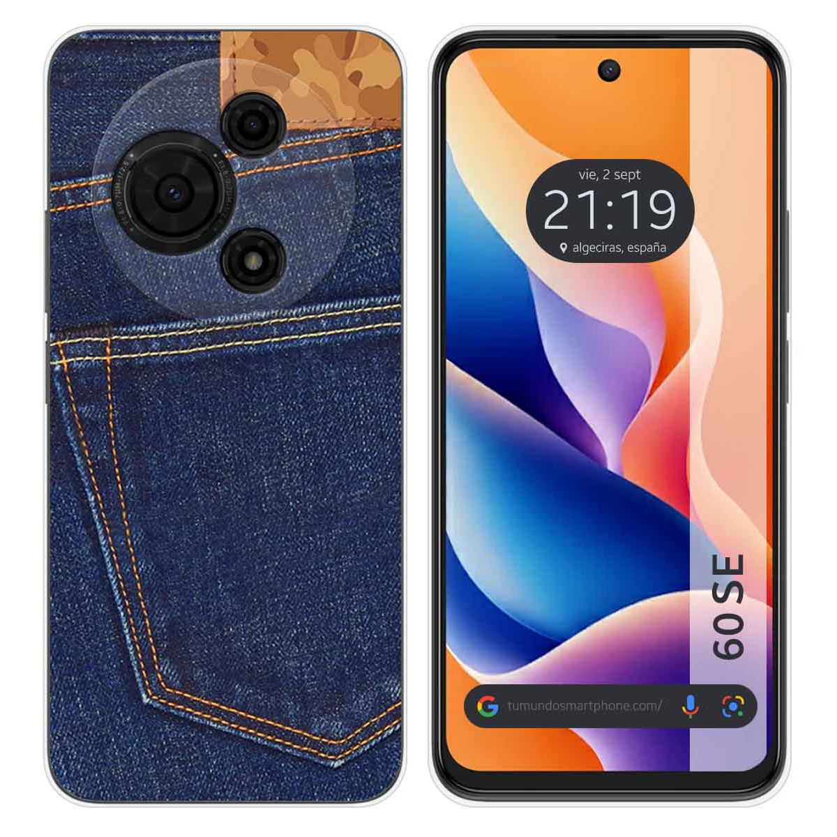 Funda Silicona para TCL 60 SE diseño Vaquero Dibujos