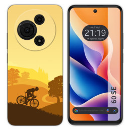 Funda Silicona para TCL 60 SE diseño Ciclista Dibujos