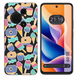 Funda Silicona para TCL 60 SE diseño Dulces 02 Dibujos