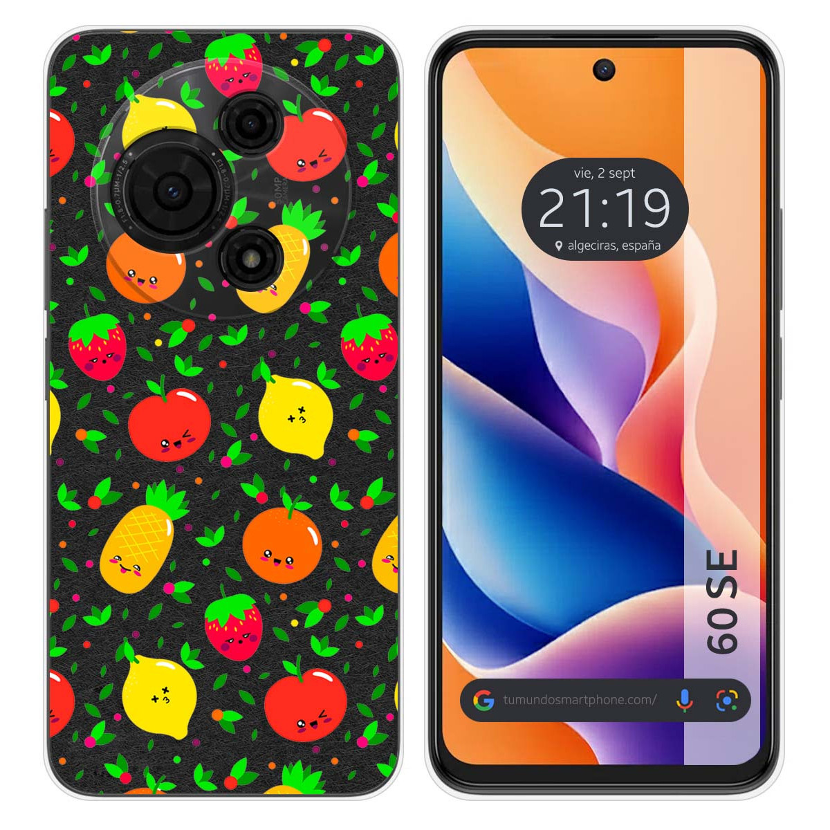 Funda Silicona para TCL 60 SE diseño Frutas 01 Dibujos