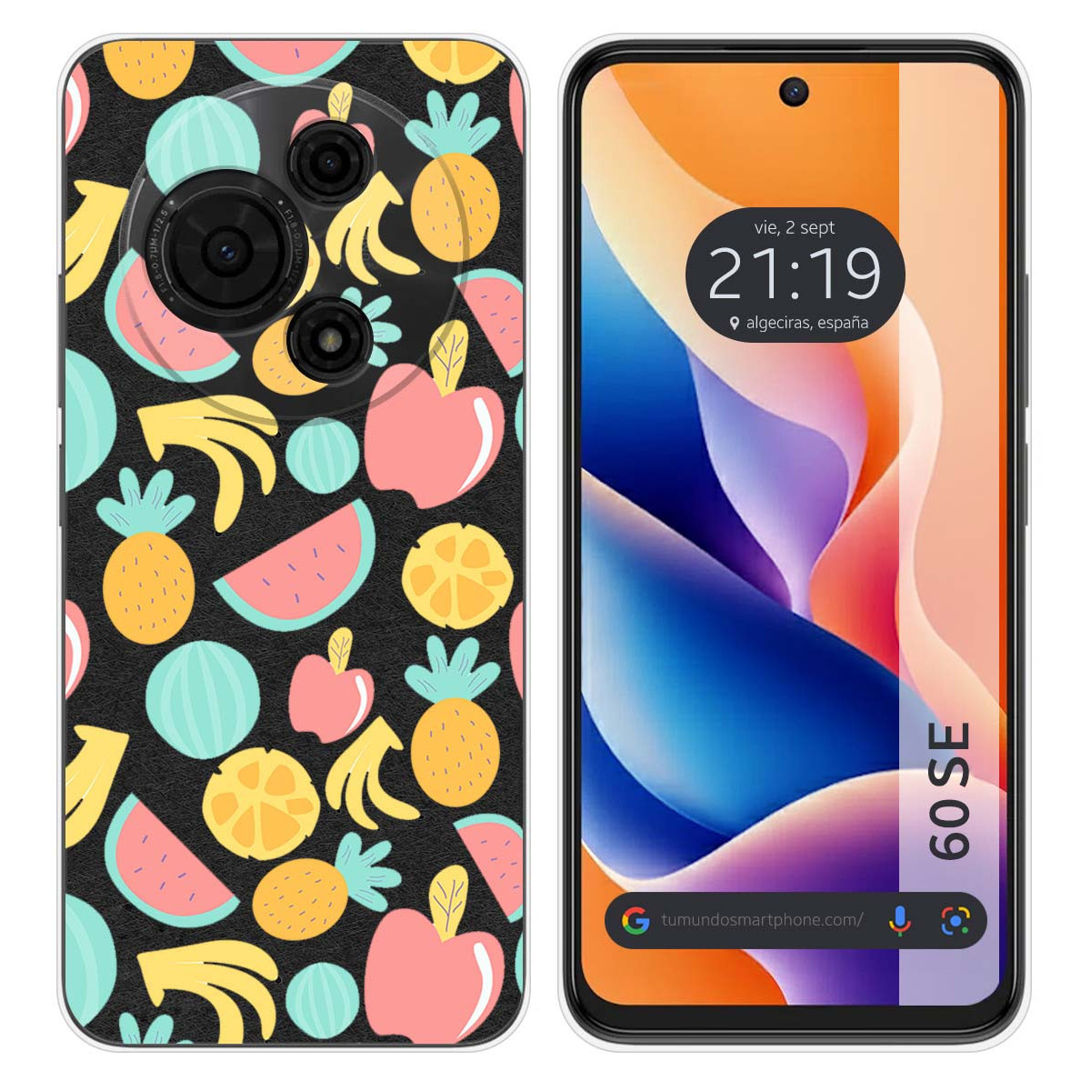 Funda Silicona para TCL 60 SE diseño Frutas 02 Dibujos