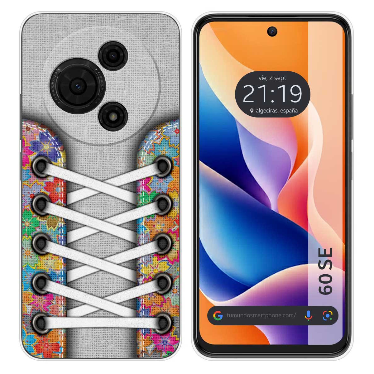 Funda Silicona para TCL 60 SE diseño Zapatillas 04 Dibujos