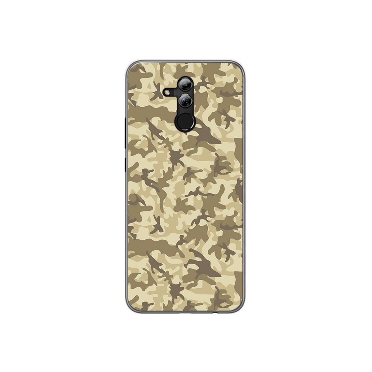 Funda Gel Tpu para Huawei Mate 20 Lite Diseño Sand Camuflaje Dibujos