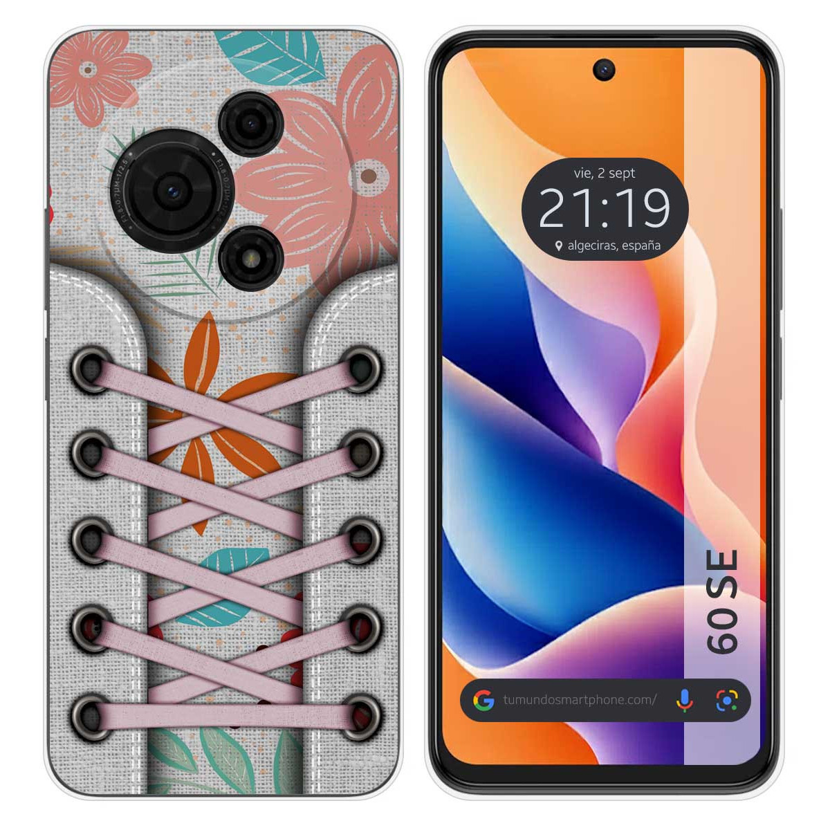 Funda Silicona para TCL 60 SE diseño Zapatillas 09 Dibujos