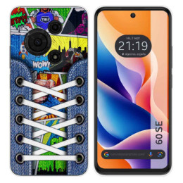Funda Silicona para TCL 60 SE diseño Zapatillas 14 Dibujos