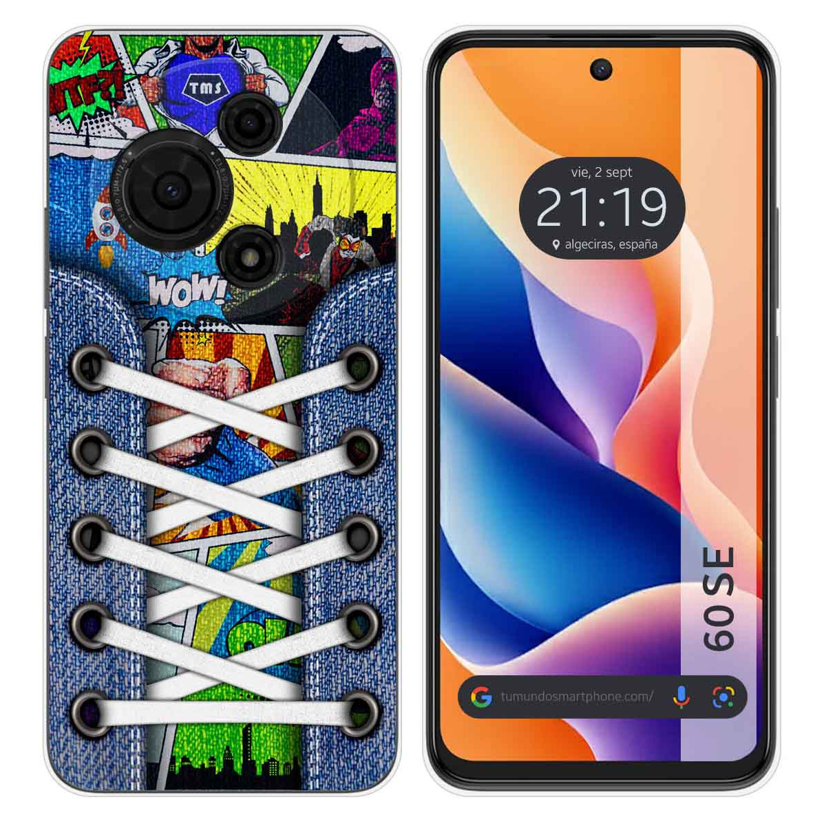 Funda Silicona para TCL 60 SE diseño Zapatillas 14 Dibujos