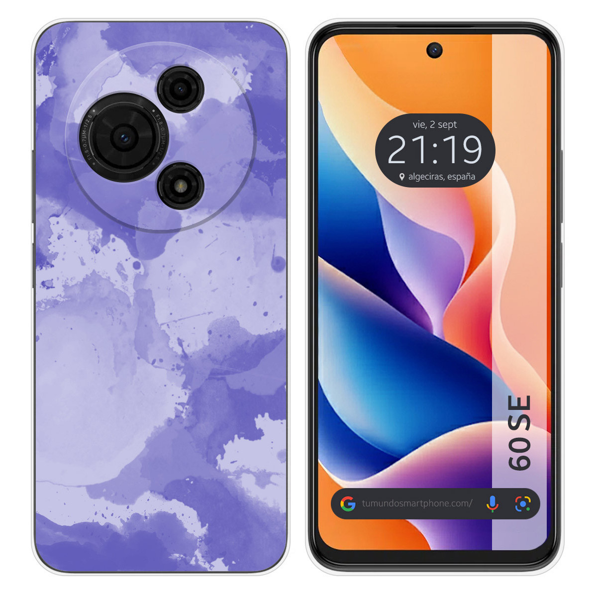 Funda Silicona para TCL 60 SE diseño Acuarela 01 Dibujos