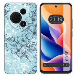 Funda Silicona para TCL 60 SE diseño Flores 03 Dibujos