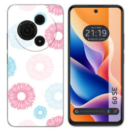 Funda Silicona para TCL 60 SE diseño Flores 06 Dibujos