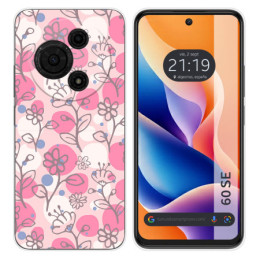 Funda Silicona para TCL 60 SE diseño Flores 07 Dibujos