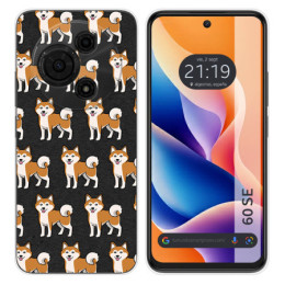 Funda Silicona para TCL 60 SE diseño Perros 08 Dibujos