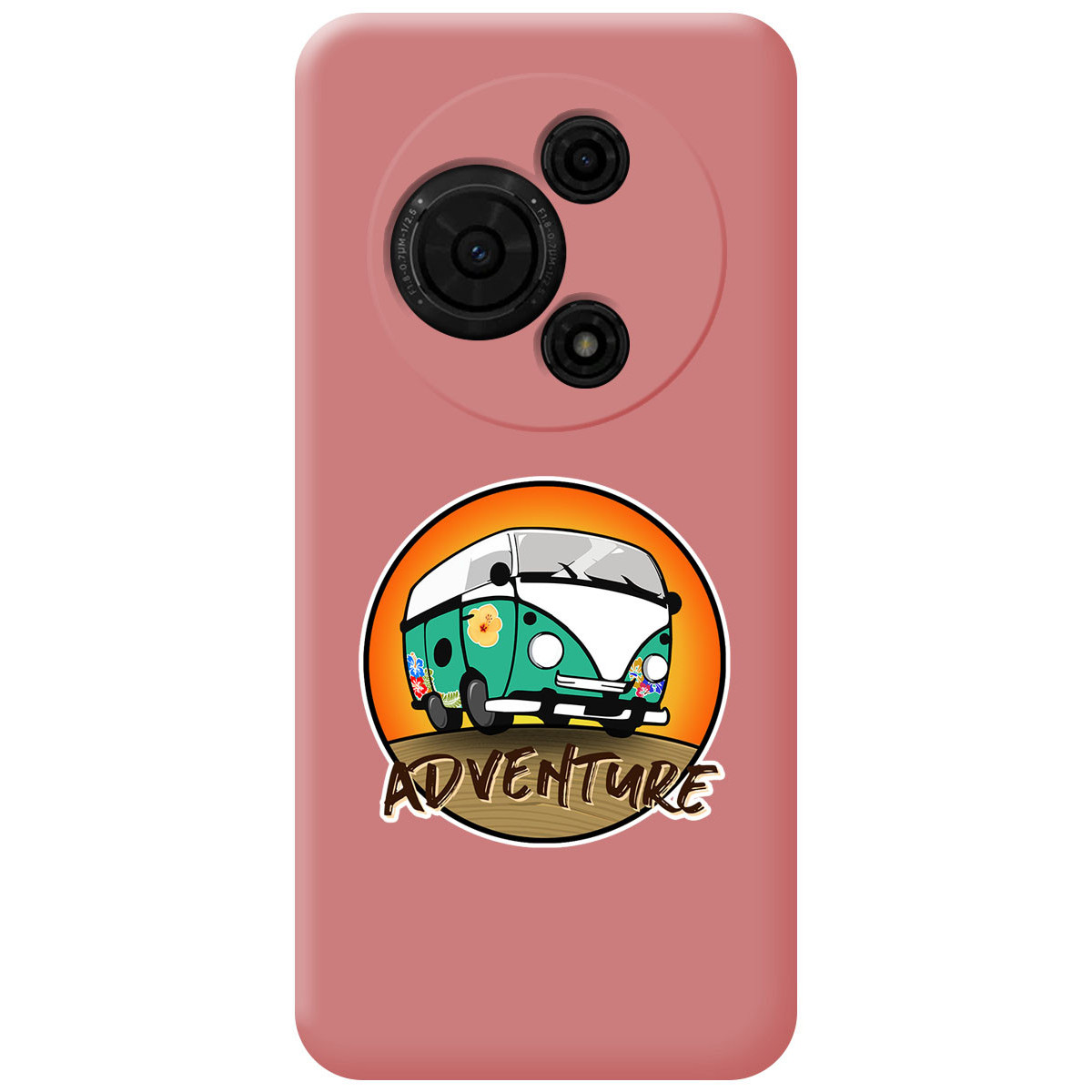 Funda Silicona Líquida Rosa para TCL 60 SE diseño Adventure Dibujos