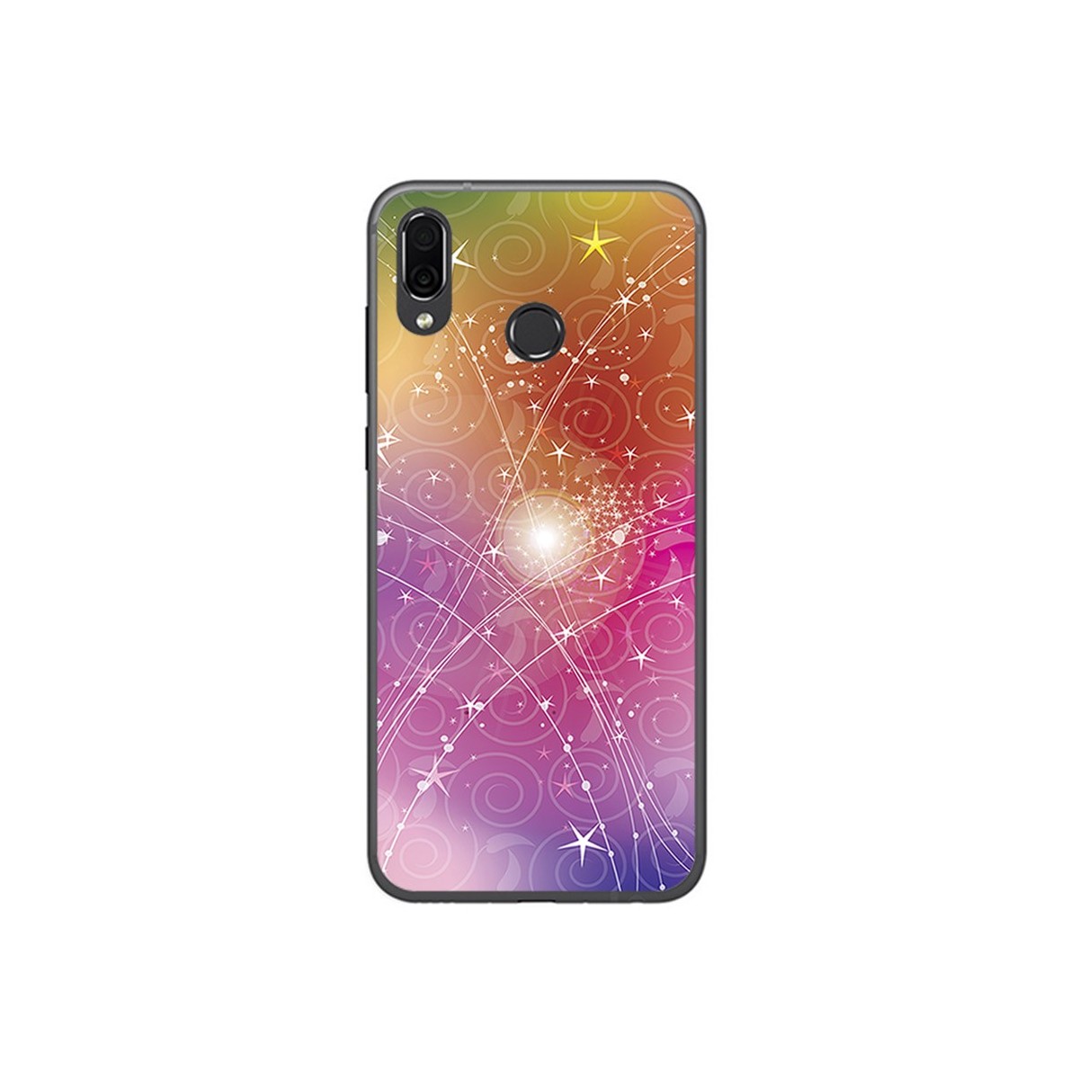 Funda Gel Tpu para Huawei Honor Play Diseño Abstracto Dibujos