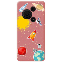 Funda Silicona Líquida Rosa para TCL 60 SE diseño Espacio Dibujos