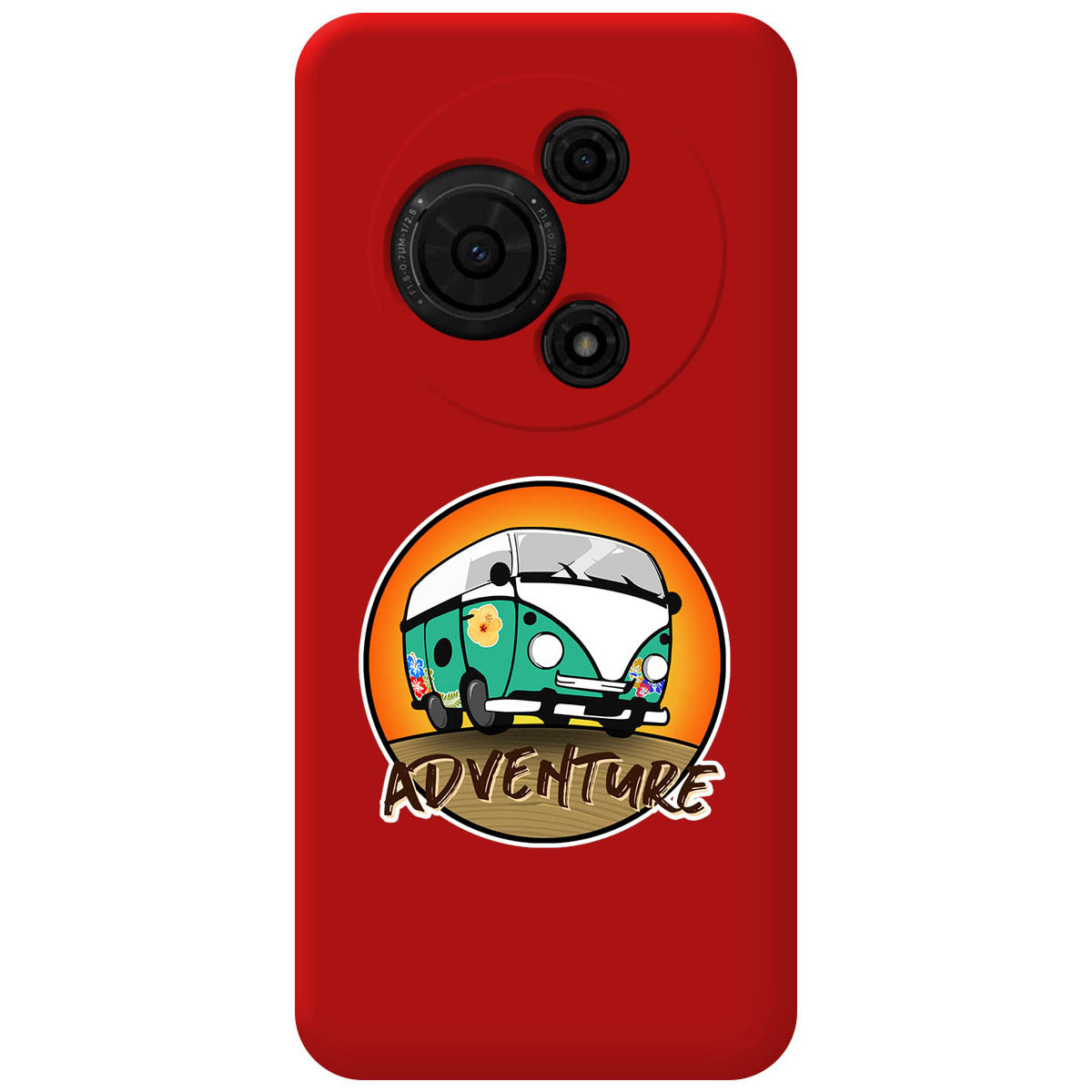 Funda Silicona Líquida Roja para TCL 60 SE diseño Adventure Dibujos