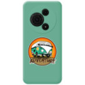 Funda Silicona Líquida Verde para TCL 60 SE diseño Adventure Dibujos
