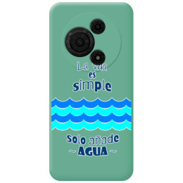 Funda Silicona Líquida Verde para TCL 60 SE diseño Agua Dibujos