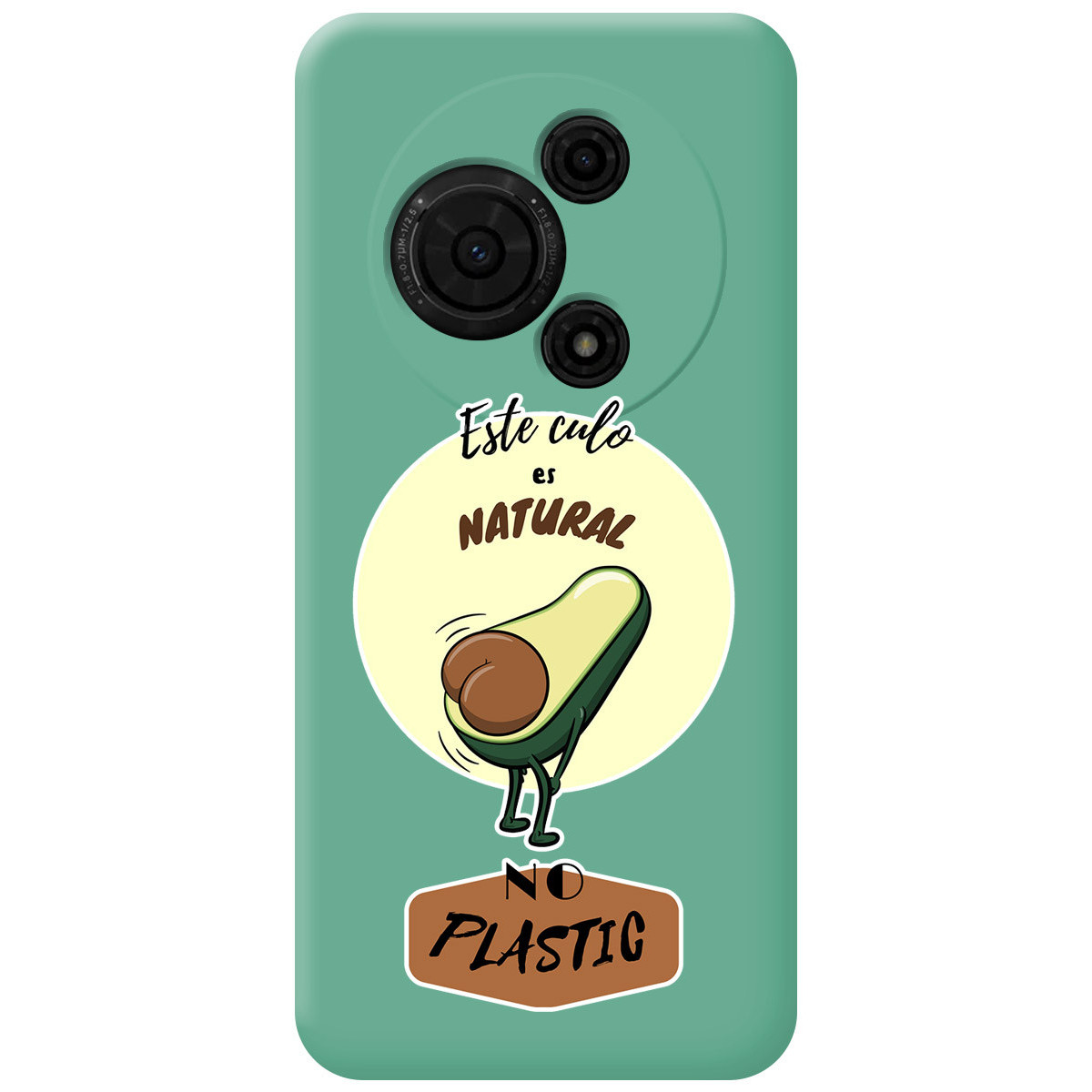 Funda Silicona Líquida Verde para TCL 60 SE diseño Culo Natural Dibujos