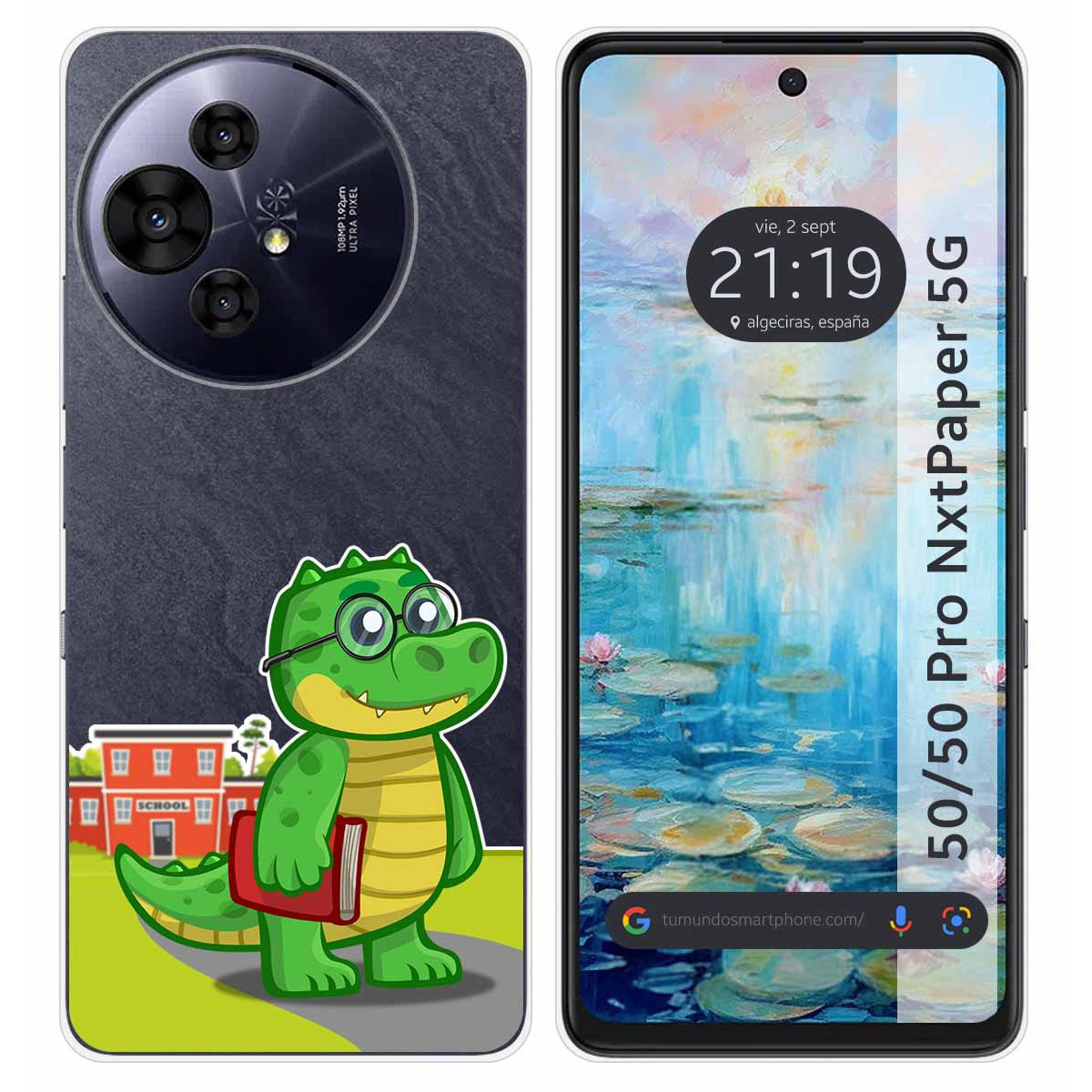 Funda Silicona Transparente para TCL 50 / 50 Pro NXTPAPER 5G diseño Coco Dibujos