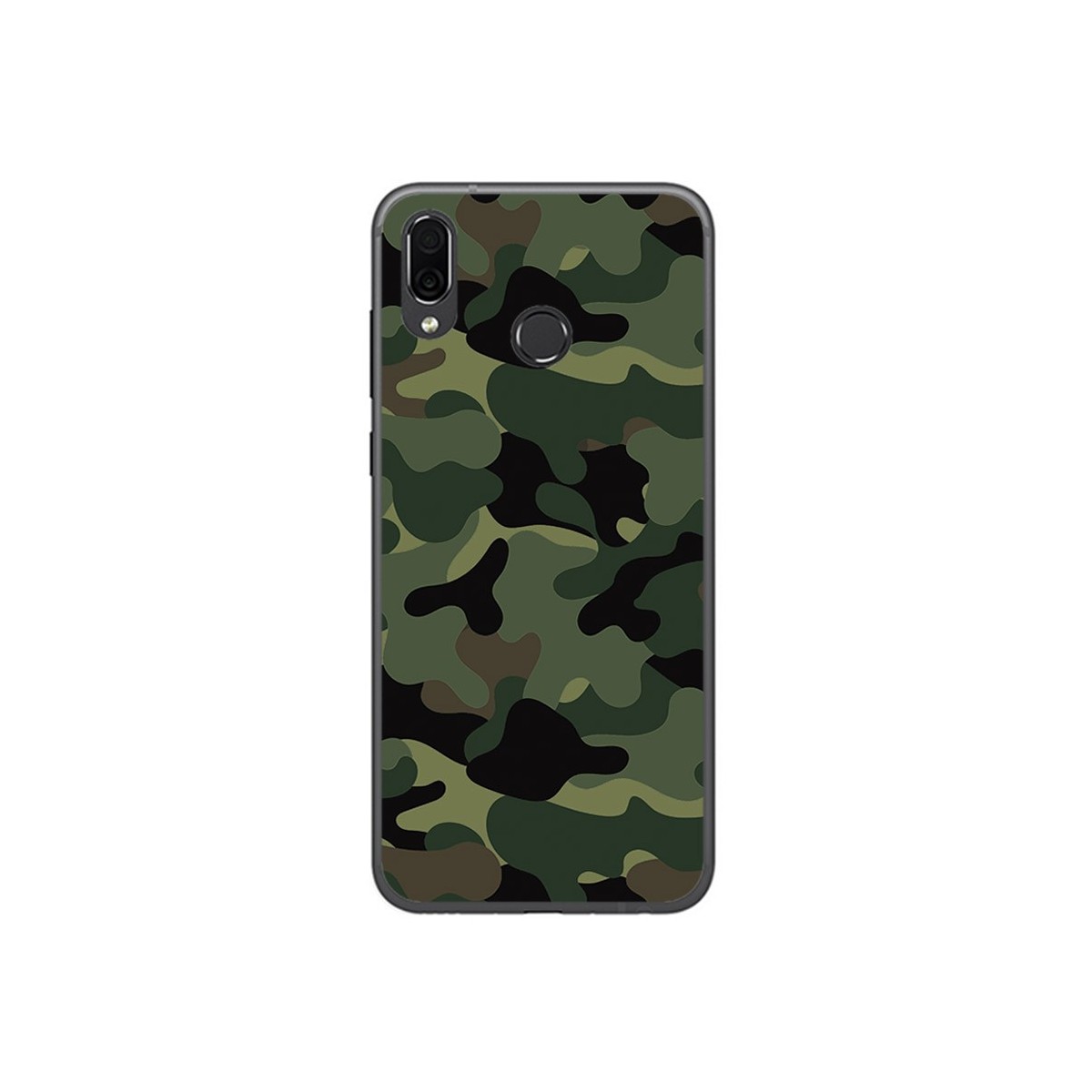 Funda Gel Tpu para Huawei Honor Play Diseño Camuflaje Dibujos