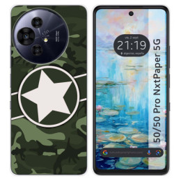Funda Silicona para TCL 50 / 50 Pro NXTPAPER 5G diseño Camuflaje 01 Dibujos