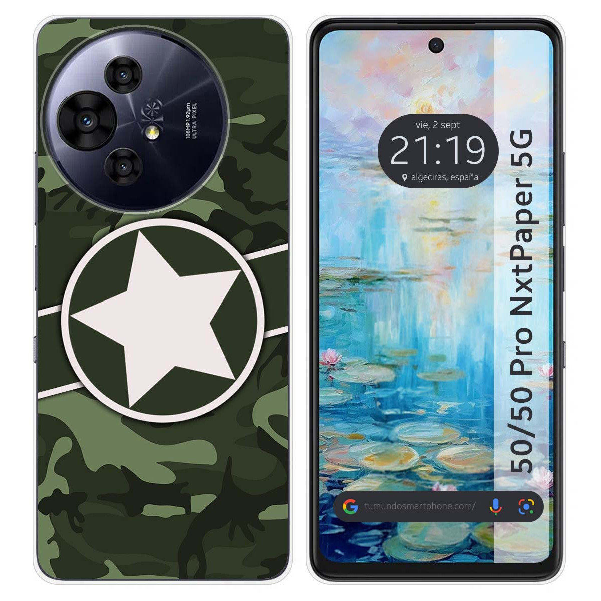 Funda Silicona para TCL 50 / 50 Pro NXTPAPER 5G diseño Camuflaje 01 Dibujos