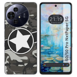Funda Silicona para TCL 50 / 50 Pro NXTPAPER 5G diseño Camuflaje 02 Dibujos