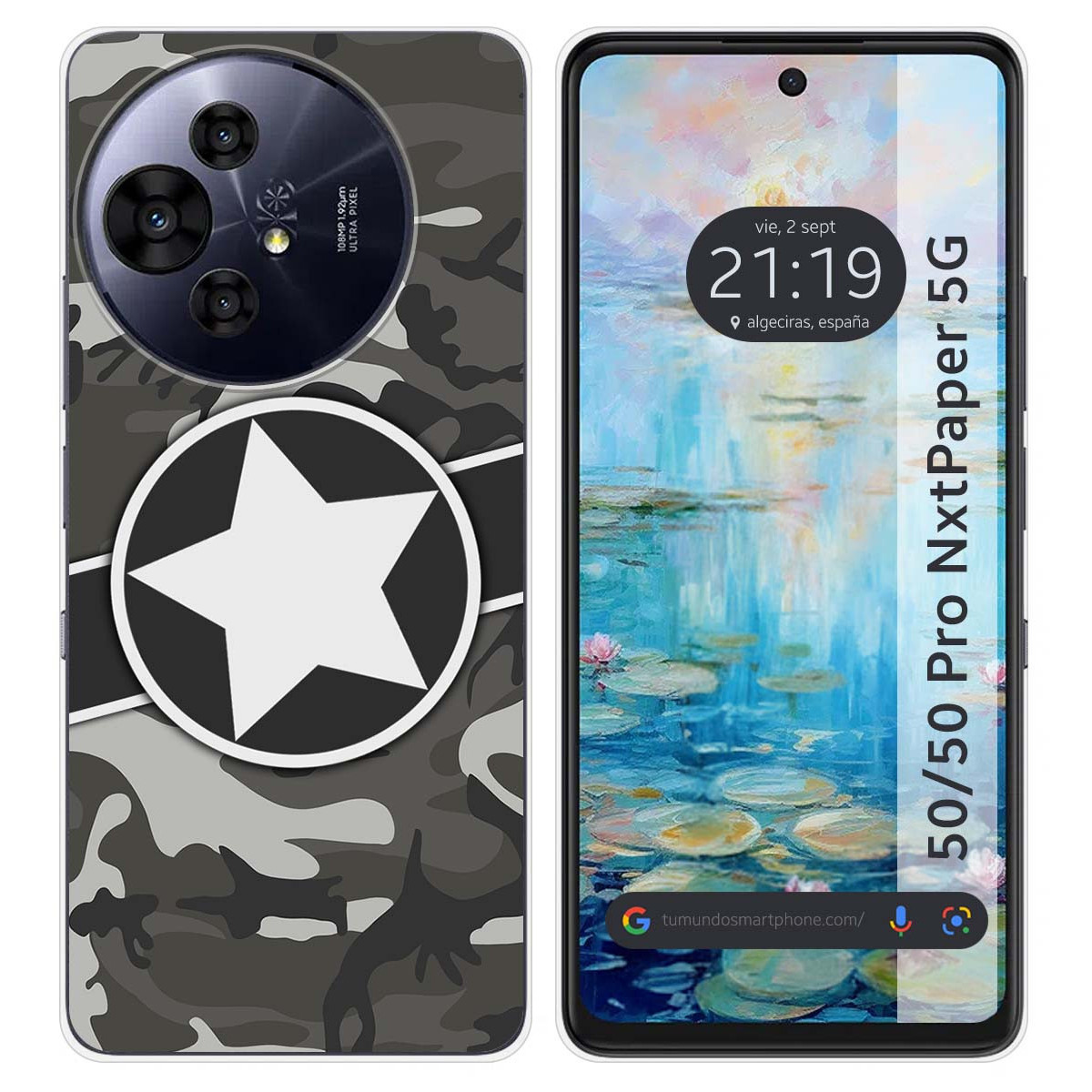 Funda Silicona para TCL 50 / 50 Pro NXTPAPER 5G diseño Camuflaje 02 Dibujos