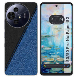 Funda Silicona para TCL 50 / 50 Pro NXTPAPER 5G diseño Cuero 02 Dibujos