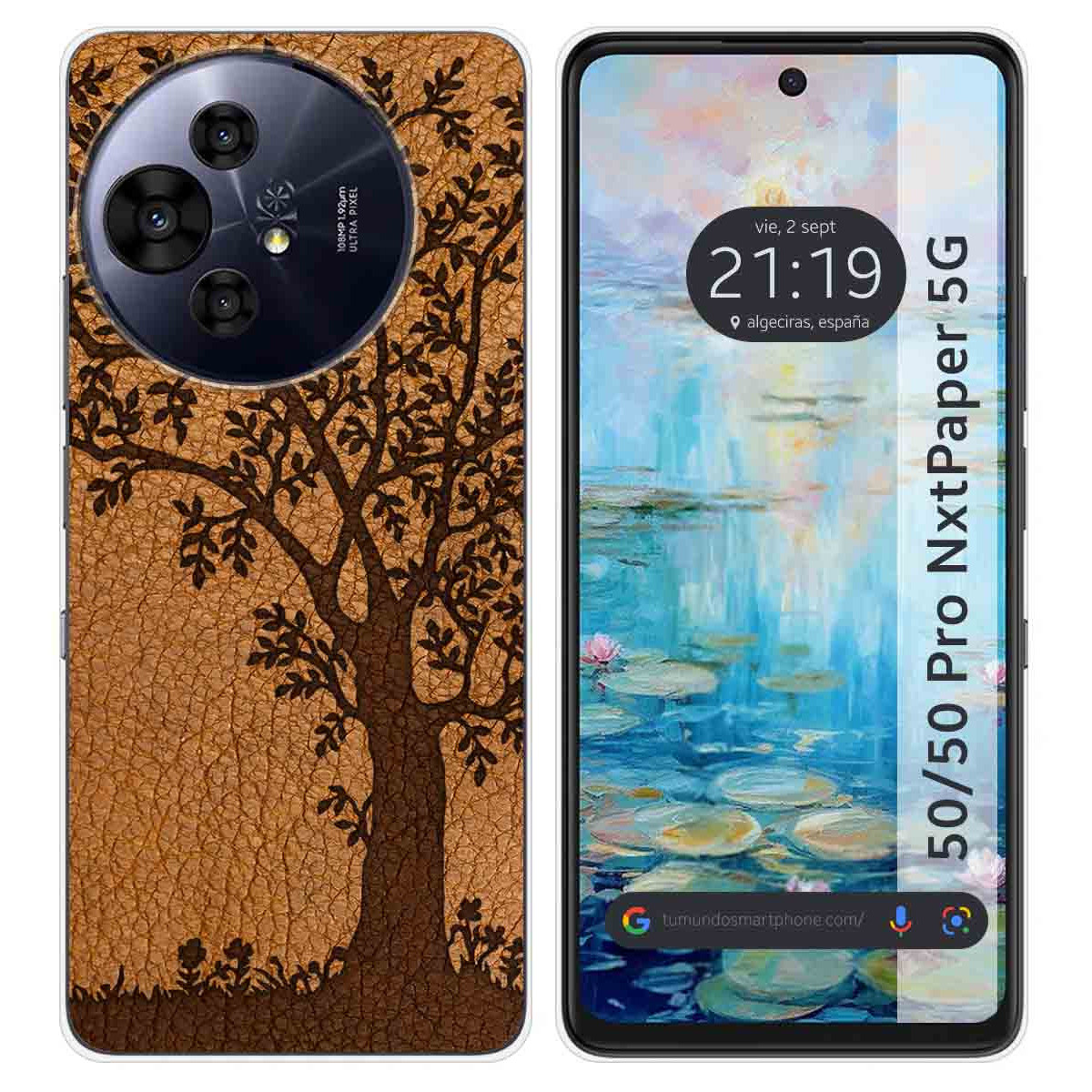 Funda Silicona para TCL 50 / 50 Pro NXTPAPER 5G diseño Cuero 03 Dibujos