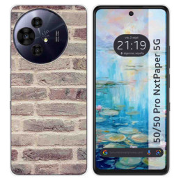 Funda Silicona para TCL 50 / 50 Pro NXTPAPER 5G diseño Ladrillo 01 Dibujos