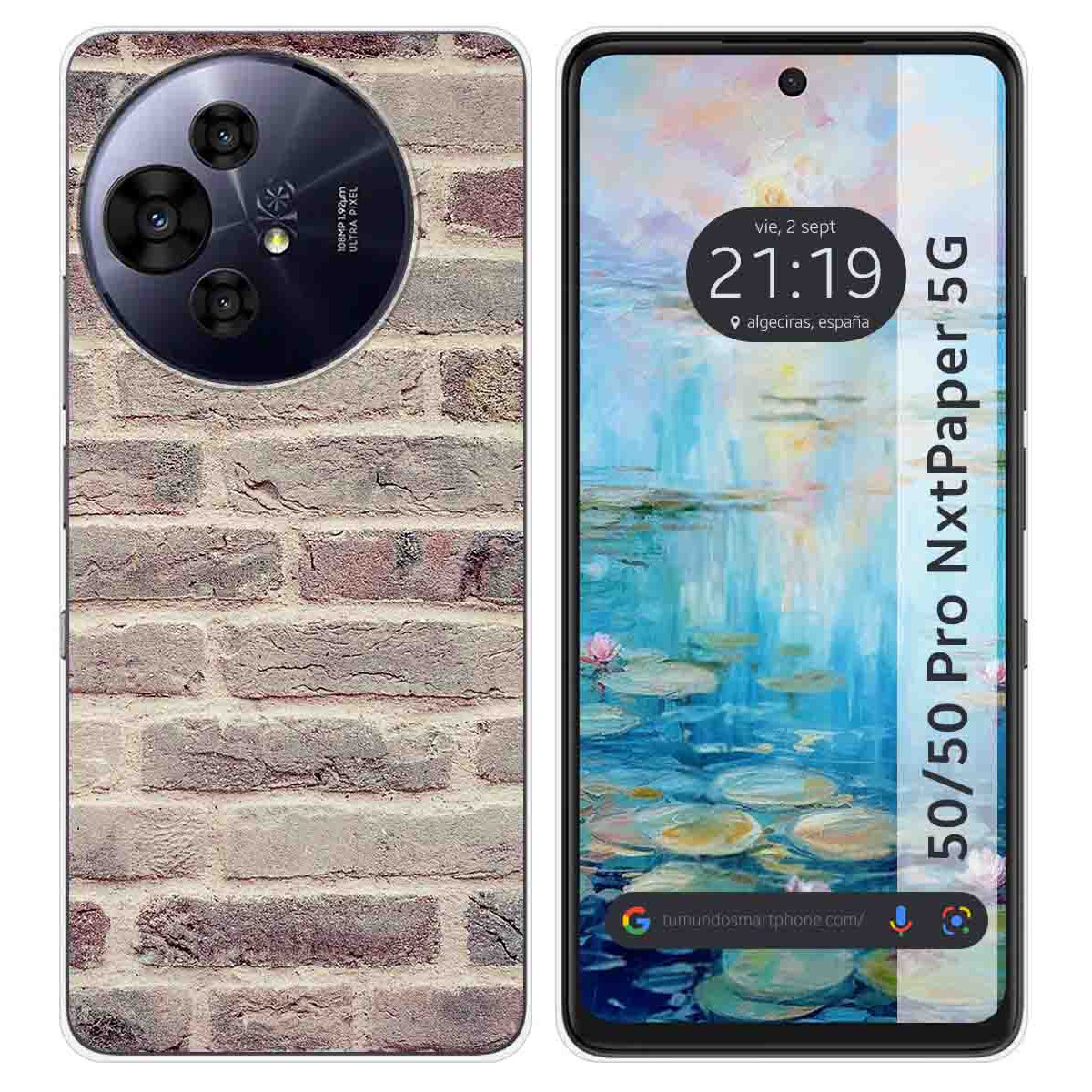 Funda Silicona para TCL 50 / 50 Pro NXTPAPER 5G diseño Ladrillo 01 Dibujos