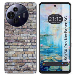 Funda Silicona para TCL 50 / 50 Pro NXTPAPER 5G diseño Ladrillo 02 Dibujos