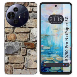 Funda Silicona para TCL 50 / 50 Pro NXTPAPER 5G diseño Ladrillo 03 Dibujos