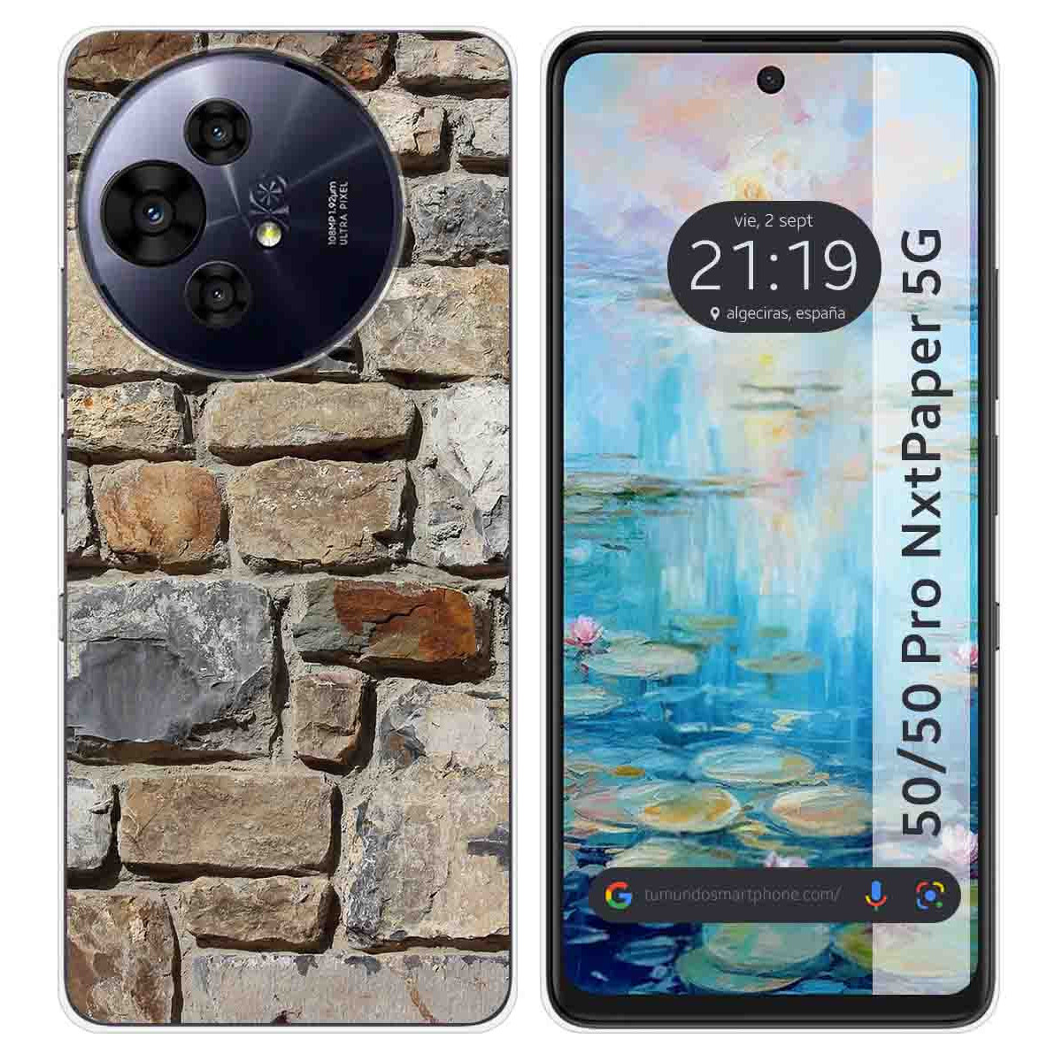 Funda Silicona para TCL 50 / 50 Pro NXTPAPER 5G diseño Ladrillo 03 Dibujos