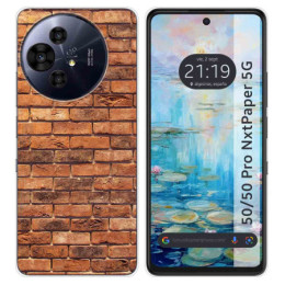 Funda Silicona para TCL 50 / 50 Pro NXTPAPER 5G diseño Ladrillo 04 Dibujos