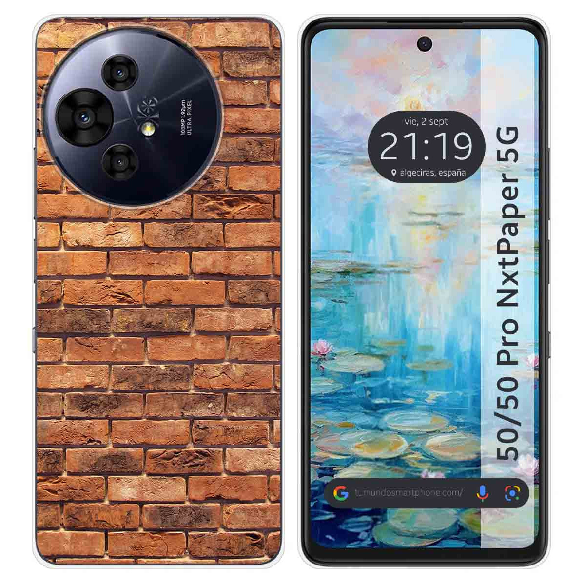 Funda Silicona para TCL 50 / 50 Pro NXTPAPER 5G diseño Ladrillo 04 Dibujos