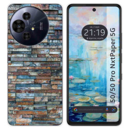 Funda Silicona para TCL 50 / 50 Pro NXTPAPER 5G diseño Ladrillo 05 Dibujos
