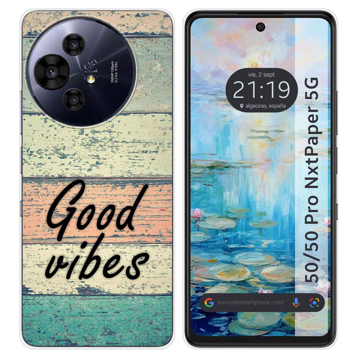 Funda Silicona para TCL 50 / 50 Pro NXTPAPER 5G diseño Madera 01 Dibujos
