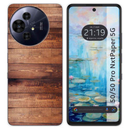 Funda Silicona para TCL 50 / 50 Pro NXTPAPER 5G diseño Madera 02 Dibujos