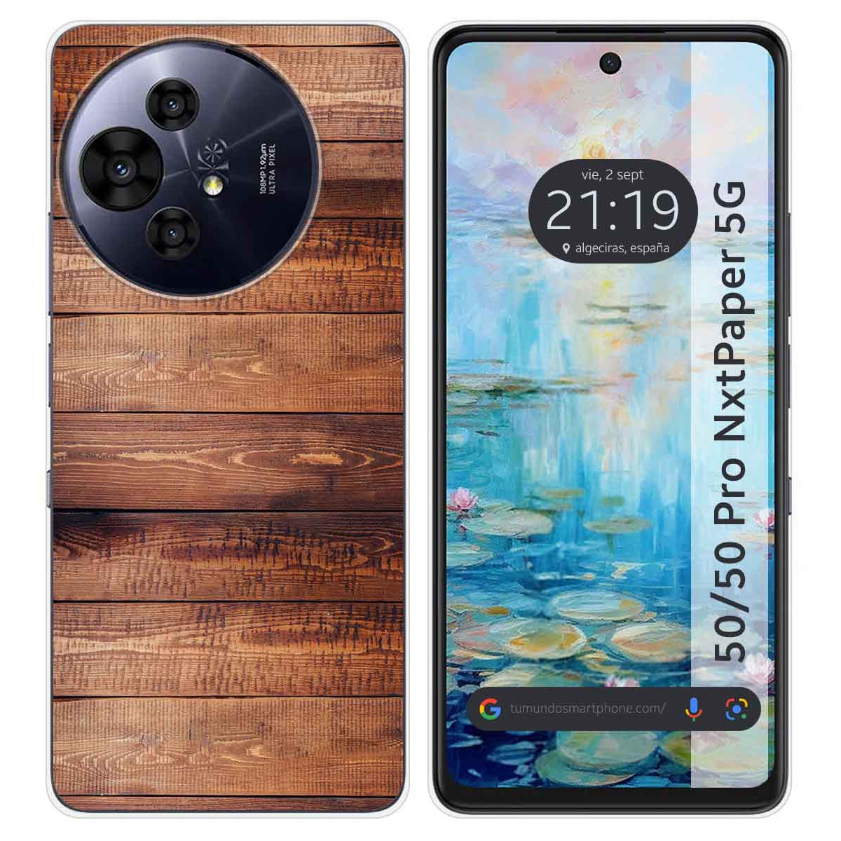 Funda Silicona para TCL 50 / 50 Pro NXTPAPER 5G diseño Madera 02 Dibujos