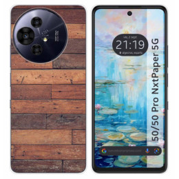 Funda Silicona para TCL 50 / 50 Pro NXTPAPER 5G diseño Madera 03 Dibujos