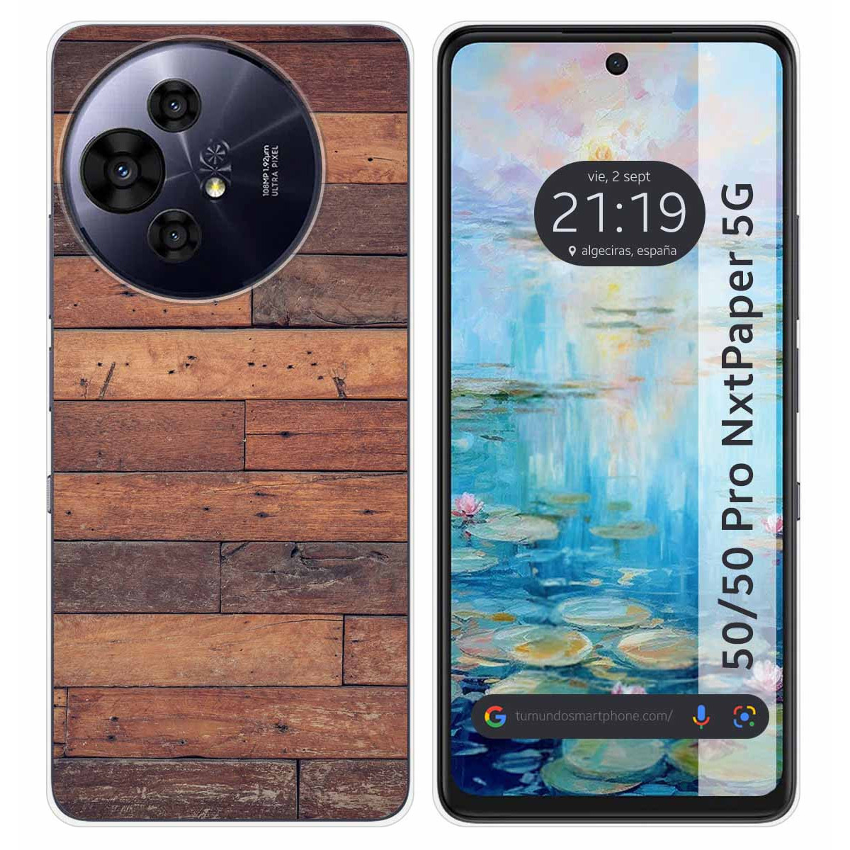 Funda Silicona para TCL 50 / 50 Pro NXTPAPER 5G diseño Madera 03 Dibujos