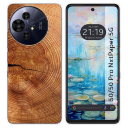 Funda Silicona para TCL 50 / 50 Pro NXTPAPER 5G diseño Madera 04 Dibujos