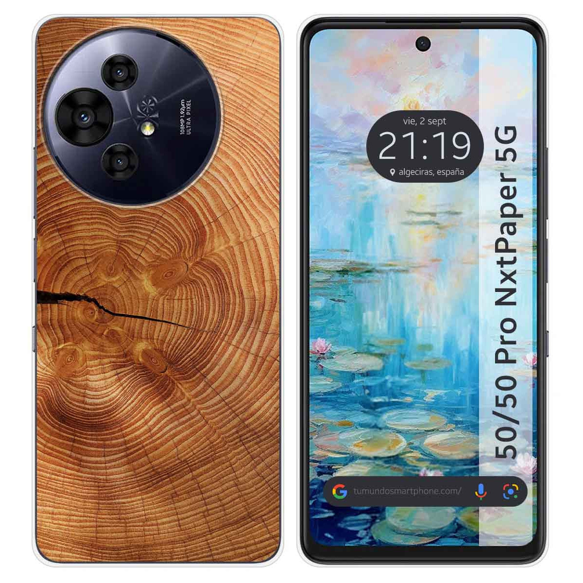 Funda Silicona para TCL 50 / 50 Pro NXTPAPER 5G diseño Madera 04 Dibujos