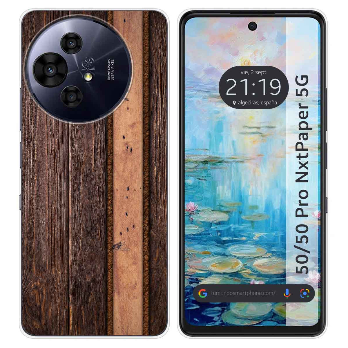 Funda Silicona para TCL 50 / 50 Pro NXTPAPER 5G diseño Madera 05 Dibujos