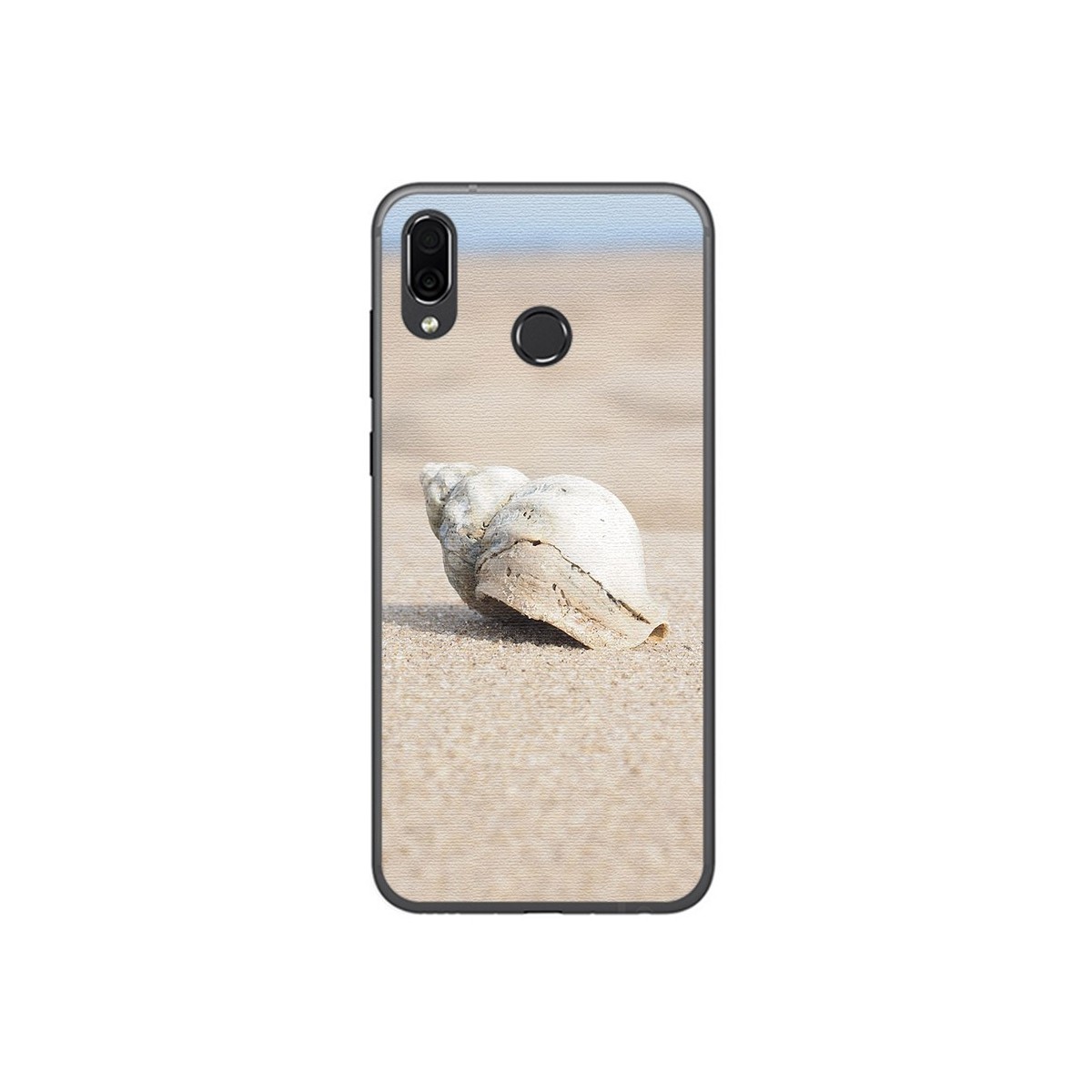 Funda Gel Tpu para Huawei Honor Play Diseño Concha Dibujos