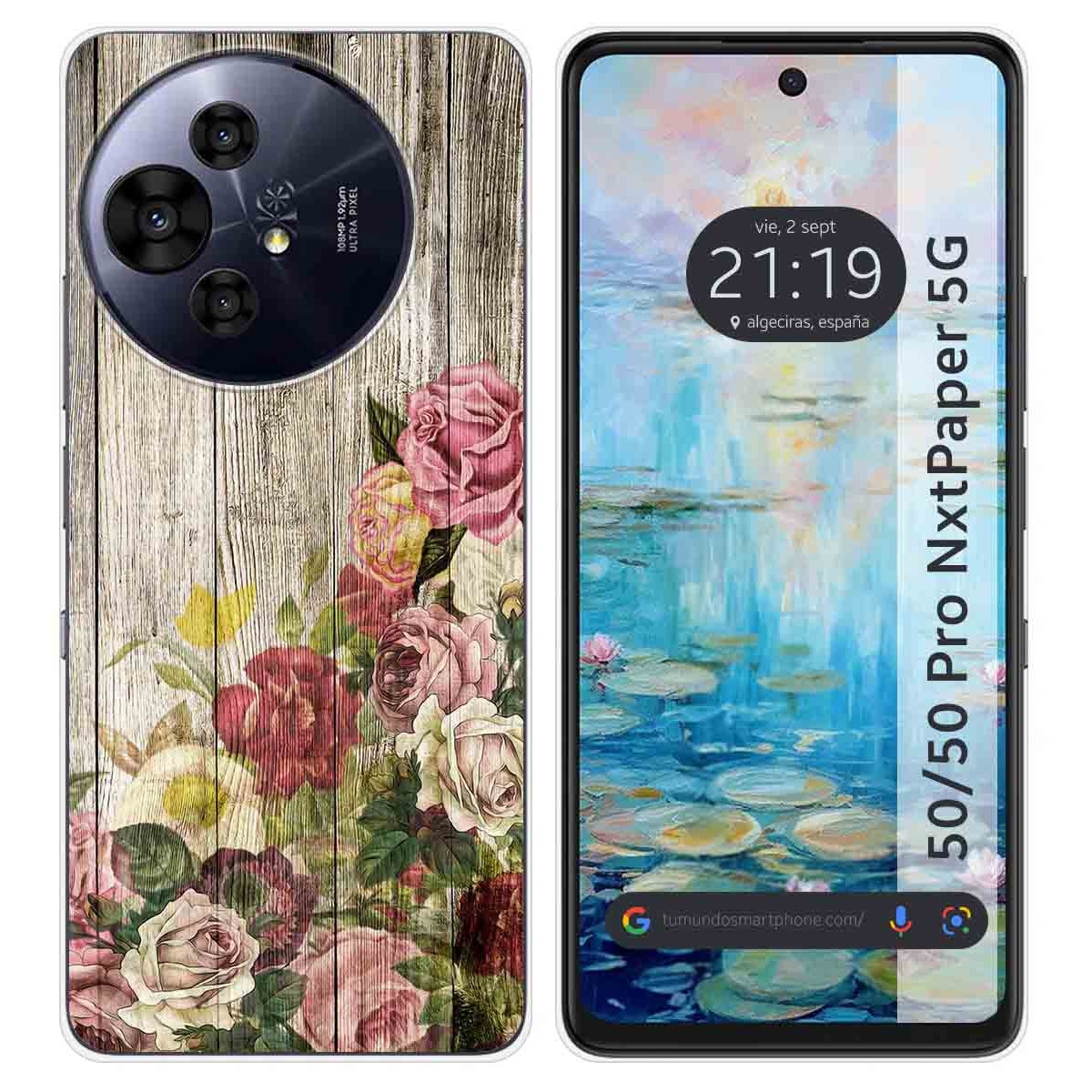 Funda Silicona para TCL 50 / 50 Pro NXTPAPER 5G diseño Madera 08 Dibujos